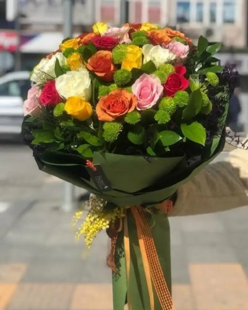 Karışık gül buketi